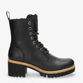Padma Igloo botas de piel con forro interior de pelo natural. negro