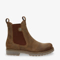 Francesca botas de piel con forro interior de piel. marron