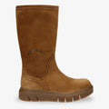 Neck botas de piel con forro interior de pelo. cuero