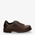 Biel zapatos de piel con forro interior de piel. marron
