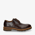 Elio zapatos de piel con forro interior de piel. marron
