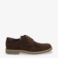 Gante zapatos de piel con forro interior de piel. marron