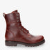 Frisia botas de piel con forro interior de pelo. burdeos