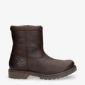 Fedro botas de piel con forro interior de pelo. marron