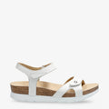Sulia Basics sandalias de piel con forro interior de piel. blanco
