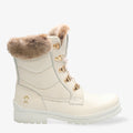 Tuscani botas de piel con forro interior de pelo. blanco