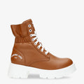 Clementine botas de piel con forro interior de piel. cuero