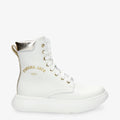 Yuca botas de piel con forro interior de piel. blanco
