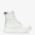 Yuca botas de piel con forro interior de piel. blanco