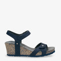 Julia Basics sandalias de piel con forro interior de piel. marino