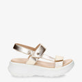 Noor Shine sandalias de piel con forro interior de piel. oro