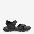Sanders sandalias de piel con forro interior de lycra. negro