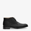 Dani botines de piel con forro interior de piel. negro