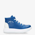 Yumbel botines de piel con forro interior de piel. azul