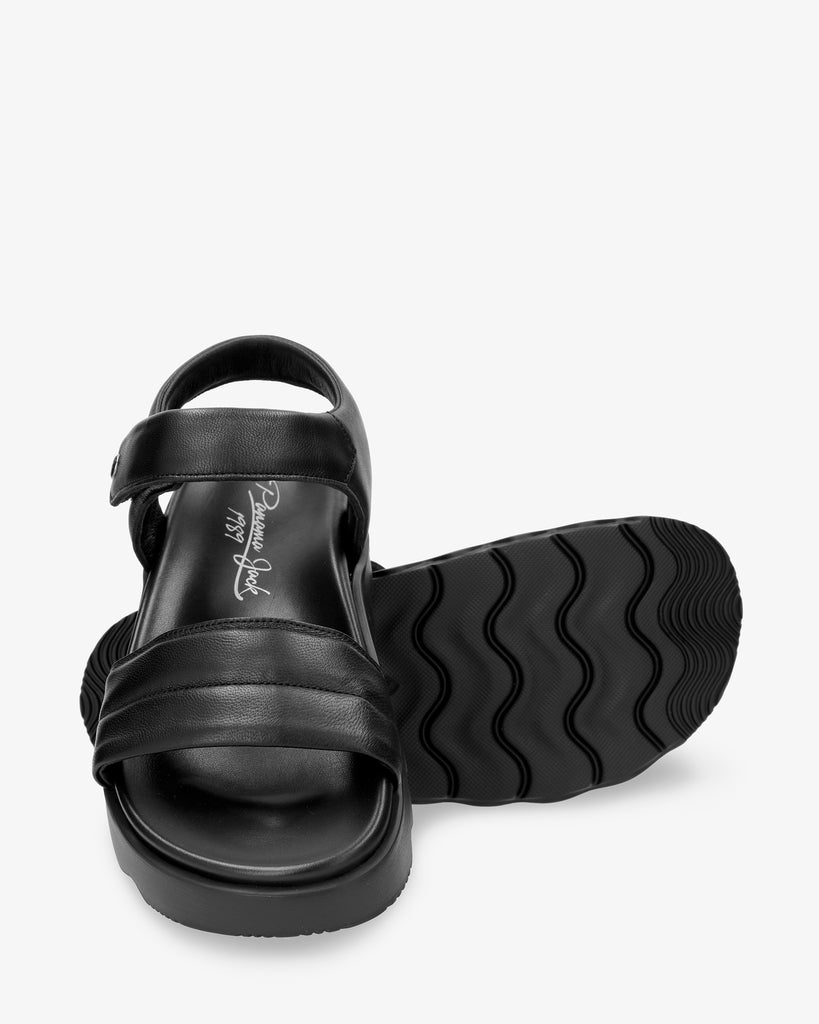 Bety sandalias de piel con forro interior de piel. negro