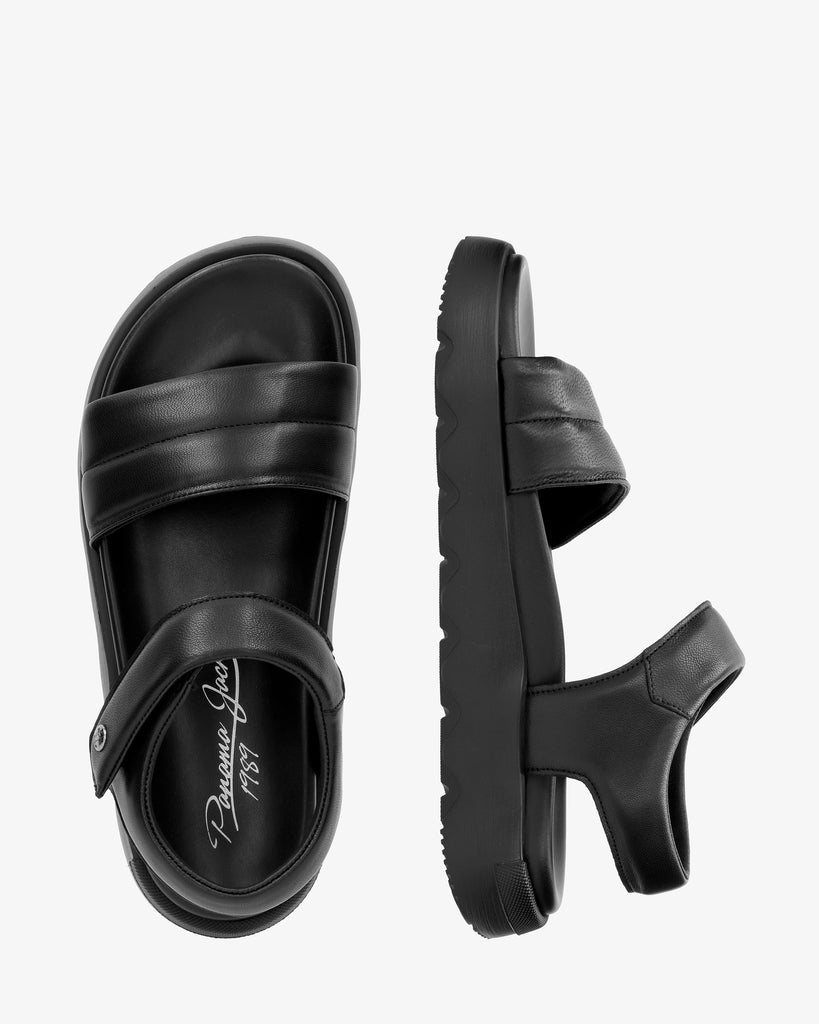 Bety sandalias de piel con forro interior de piel. negro