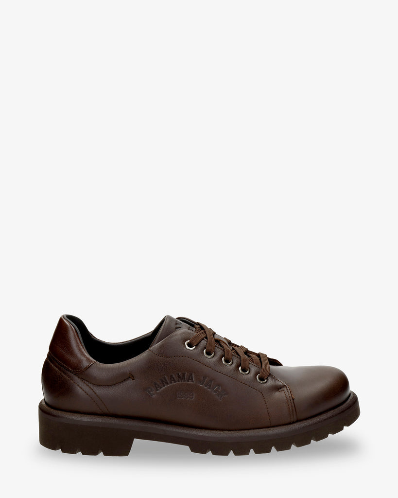 Biel zapatos de piel con forro interior de piel. marron