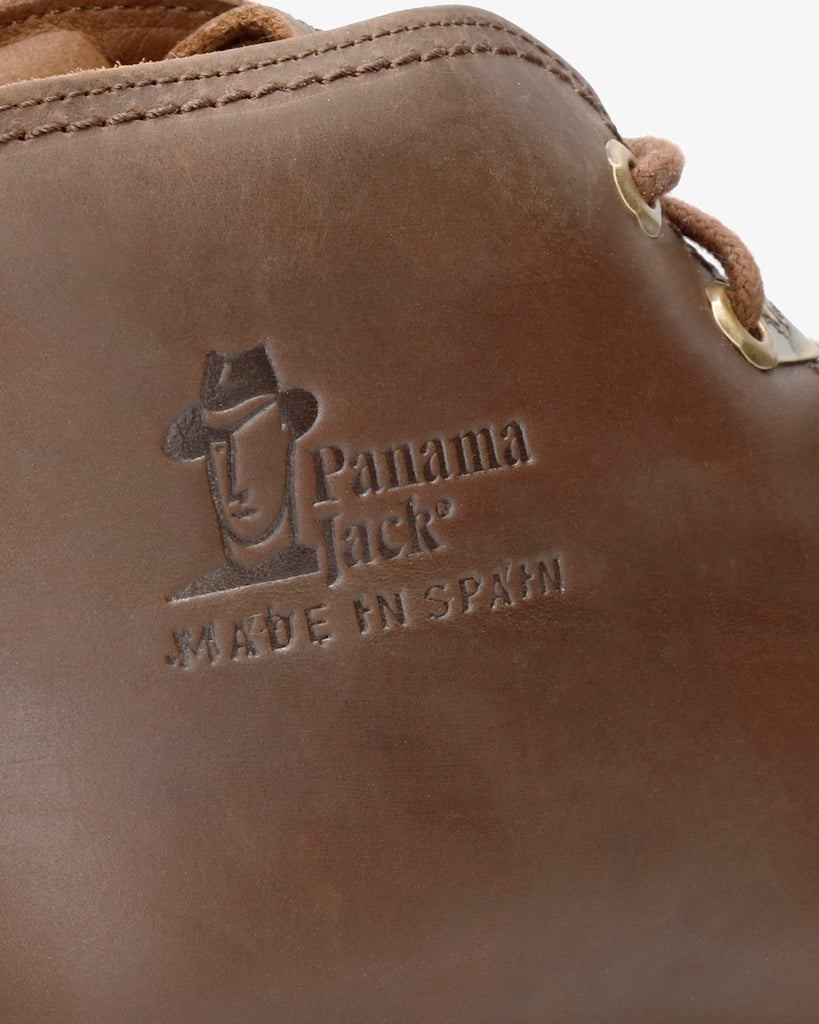 Bota Panama botín de piel con forro interior de piel. cuero