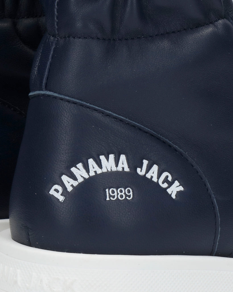 Clementine botas de piel con forro interior de piel. marino