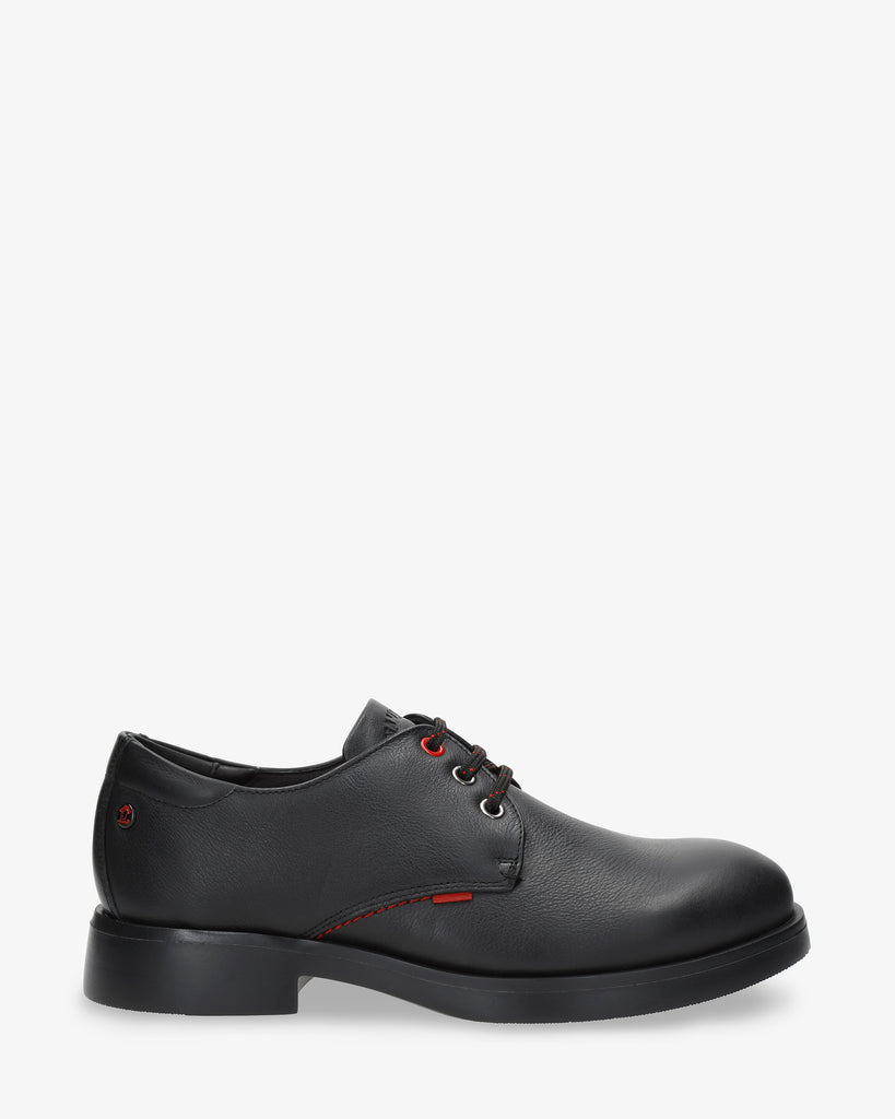 Edy zapatos de piel con forro interior de piel. negro