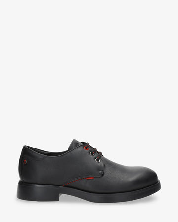 Edy zapatos de piel con forro interior de piel. negro
