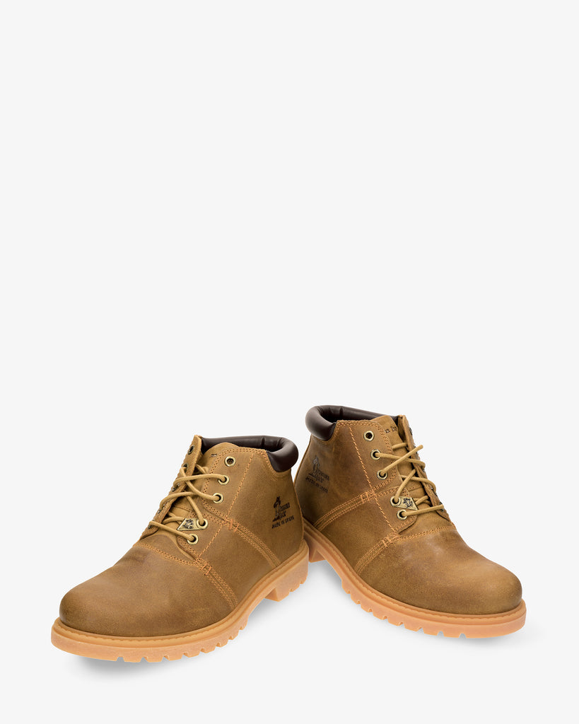 Fargo botines de piel con forro interior de piel. miel