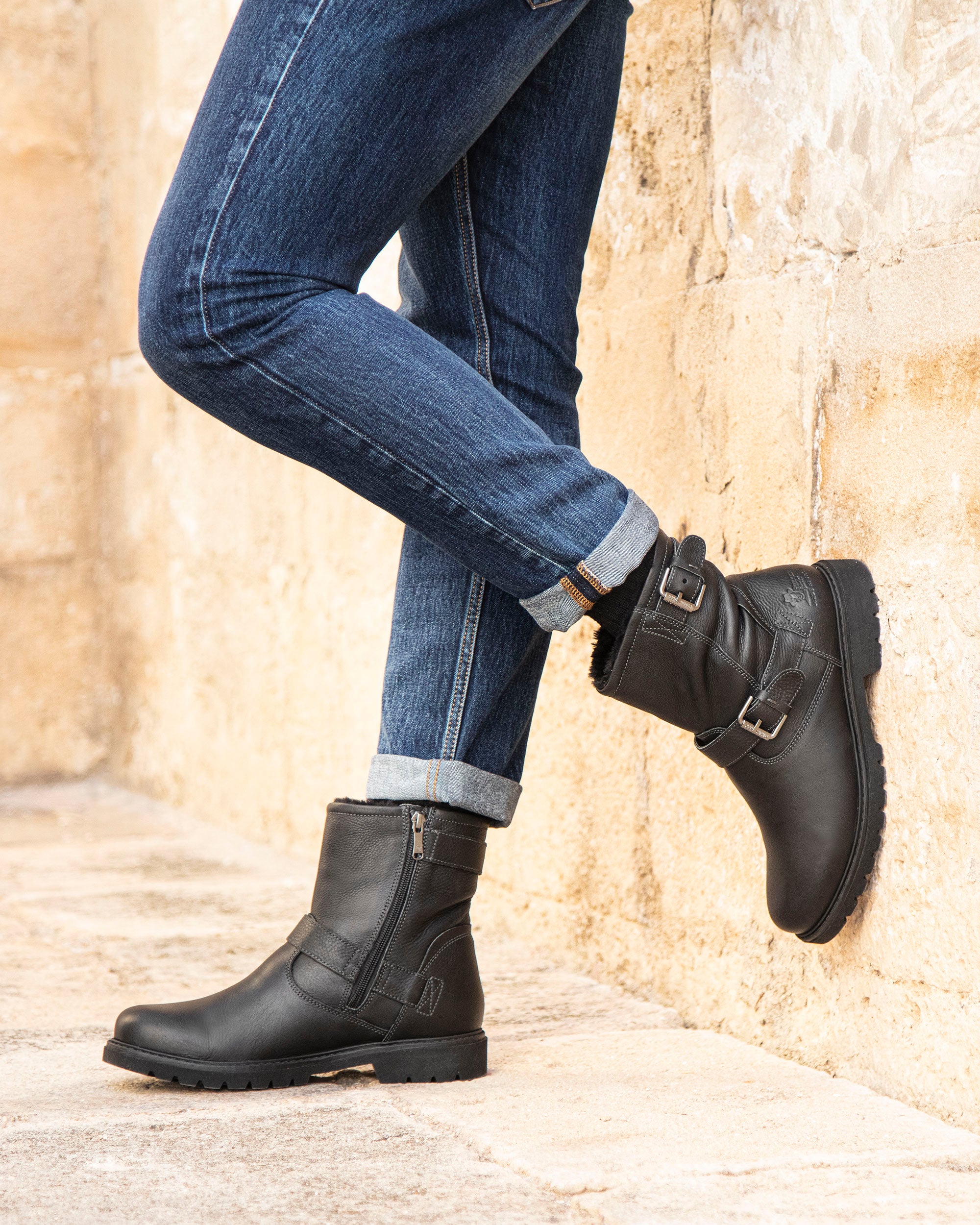 Biker boots panama jack sales