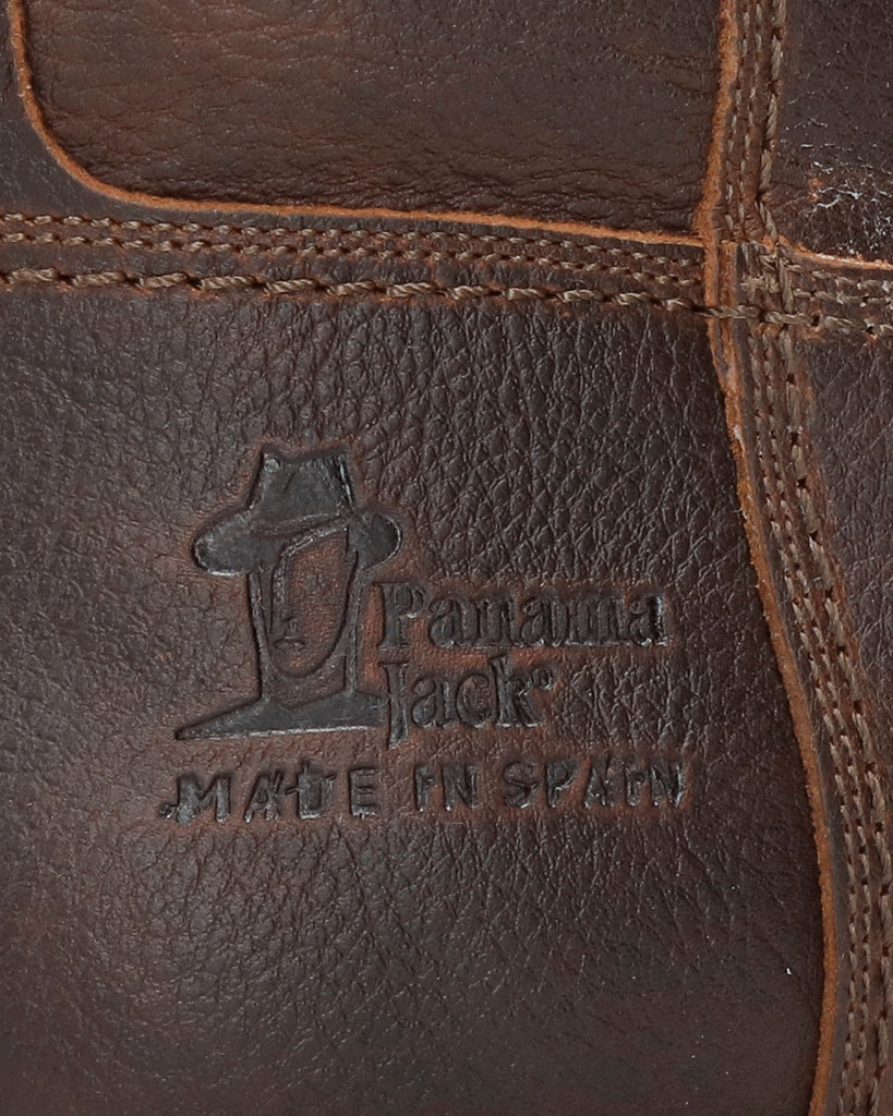 Fedro Igloo botas de piel con forro interior de pelo natural. castaño