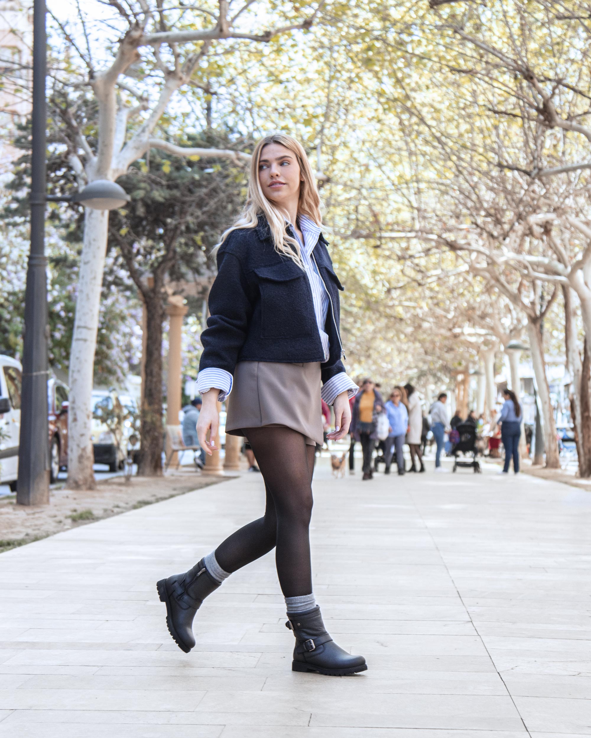 Botas Negras Mujer Botas Chelsea Panama Jack Brigitte Igloo Piel