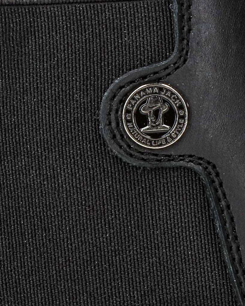 Francesca Igloo botines de piel con forro interior de pelo natural. negro