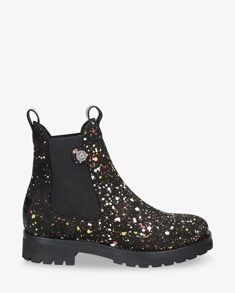 Francesca Ink botas de piel con forro interior de piel. negro