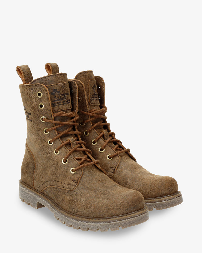 Frisia botas de piel con forro interior de piel. marron