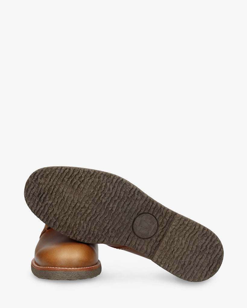 Gael botín de piel con forro interior de piel. camel