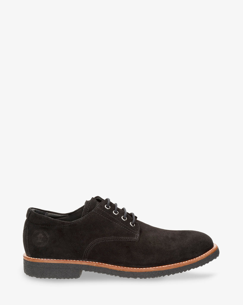 Gante zapatos de piel con forro interior de piel. negro