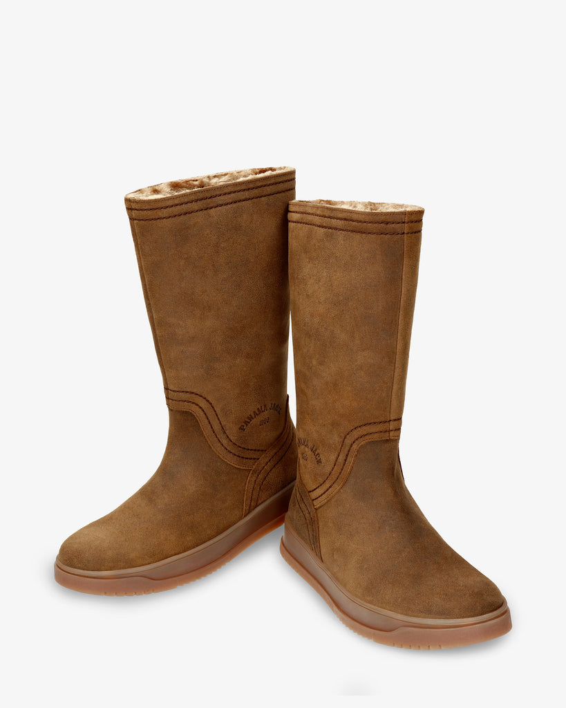 Gisell botas de piel con forro interior de pelo. cuero