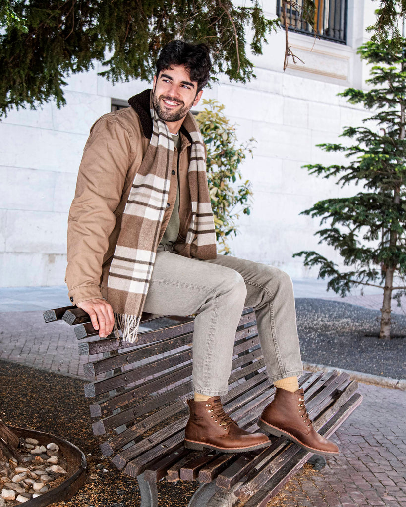 Glasgow Gtx botín de piel con forro interior de gore-tex®. cuero