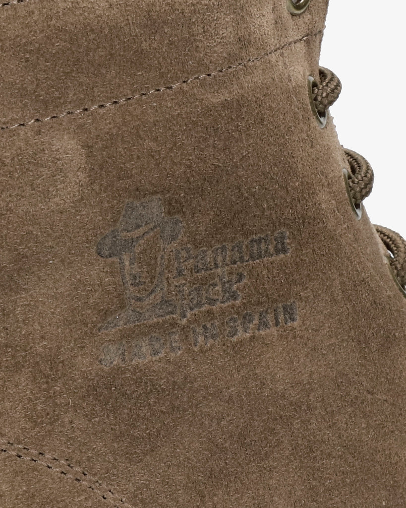 Glasgow Igloo botines de piel con forro interior de pelo natural. humo