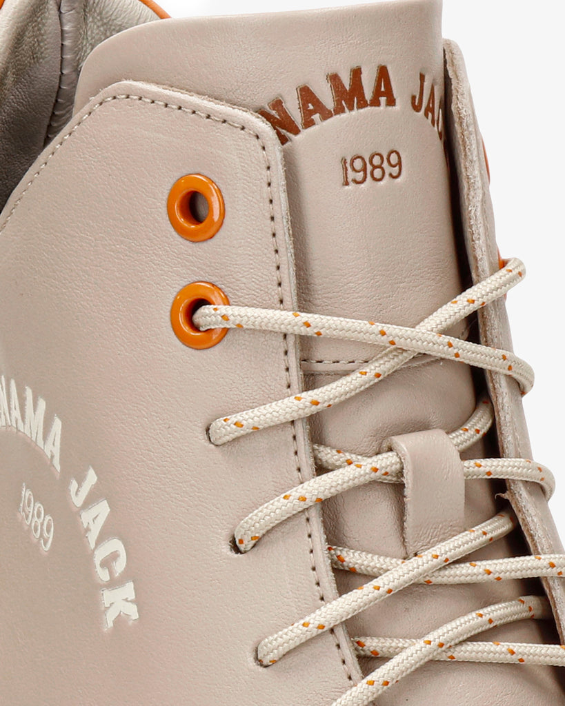 Jayden botín de piel con forro interior de piel. taupe