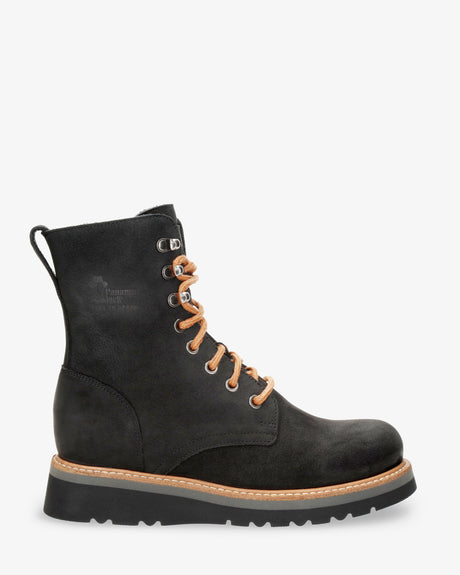 Keila botas de piel con forro interior de piel. negro