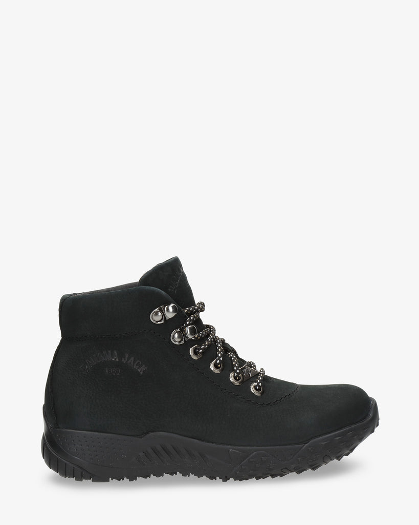 Newark botines de piel con forro interior de piel. negro