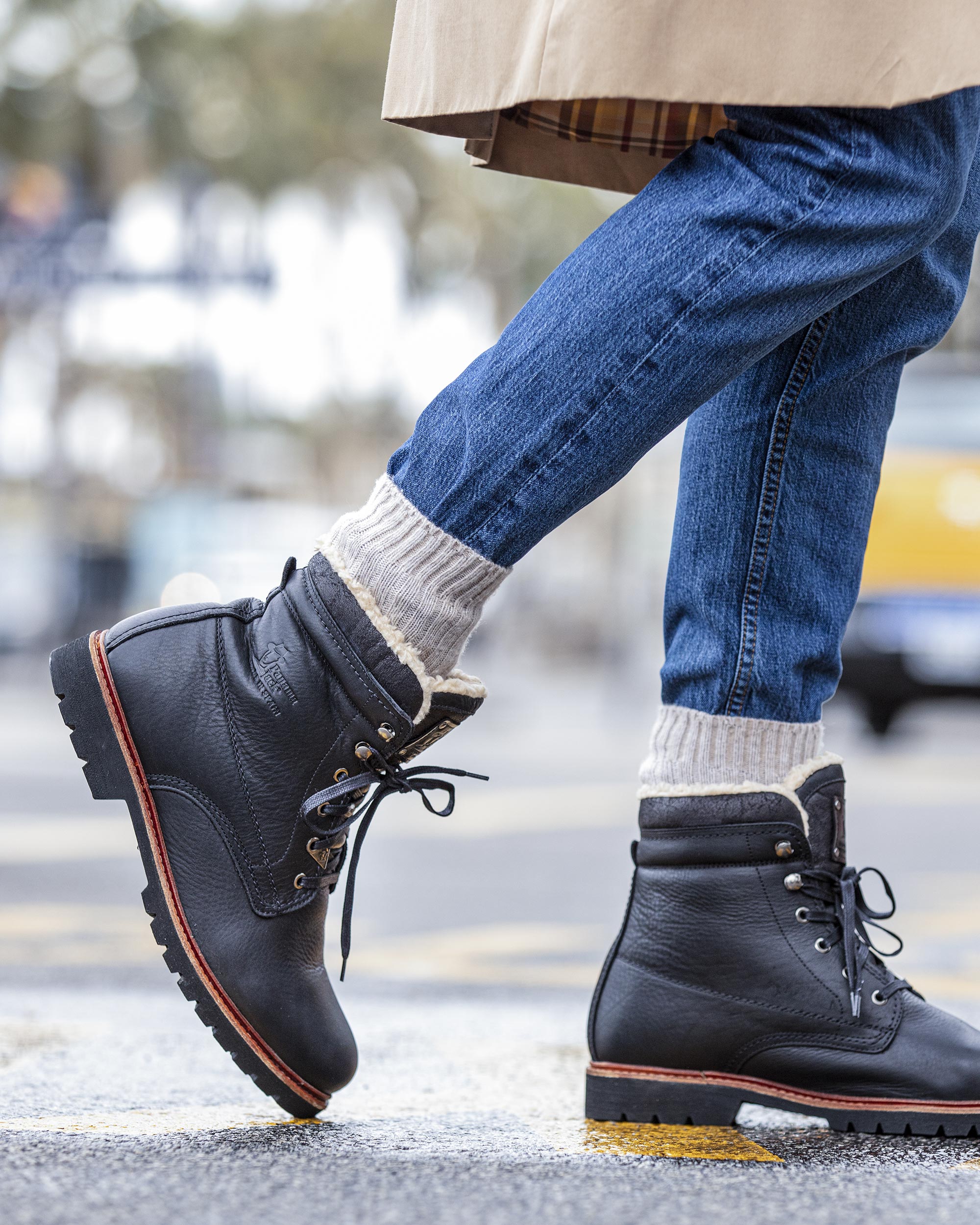 Panama Jack Botines Ante Azul Marino Hombre Zapatos Oxford Hombre