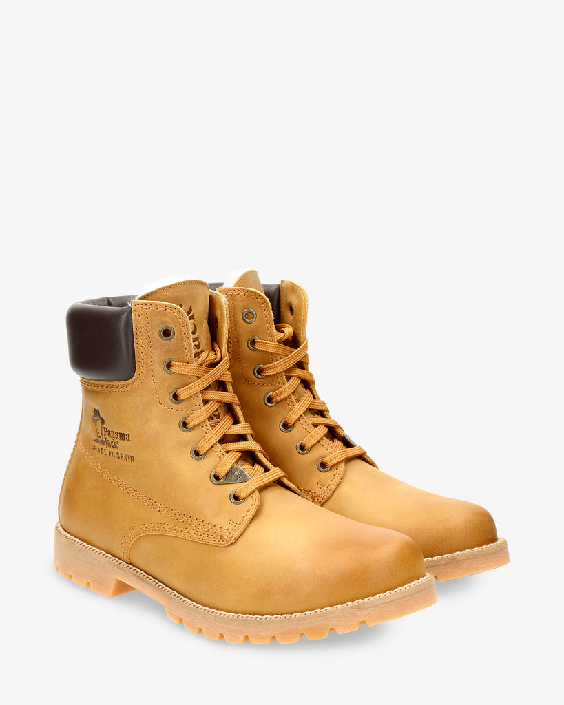 Panama 03 Igloo botas de piel con forro interior de pelo natural. vintage