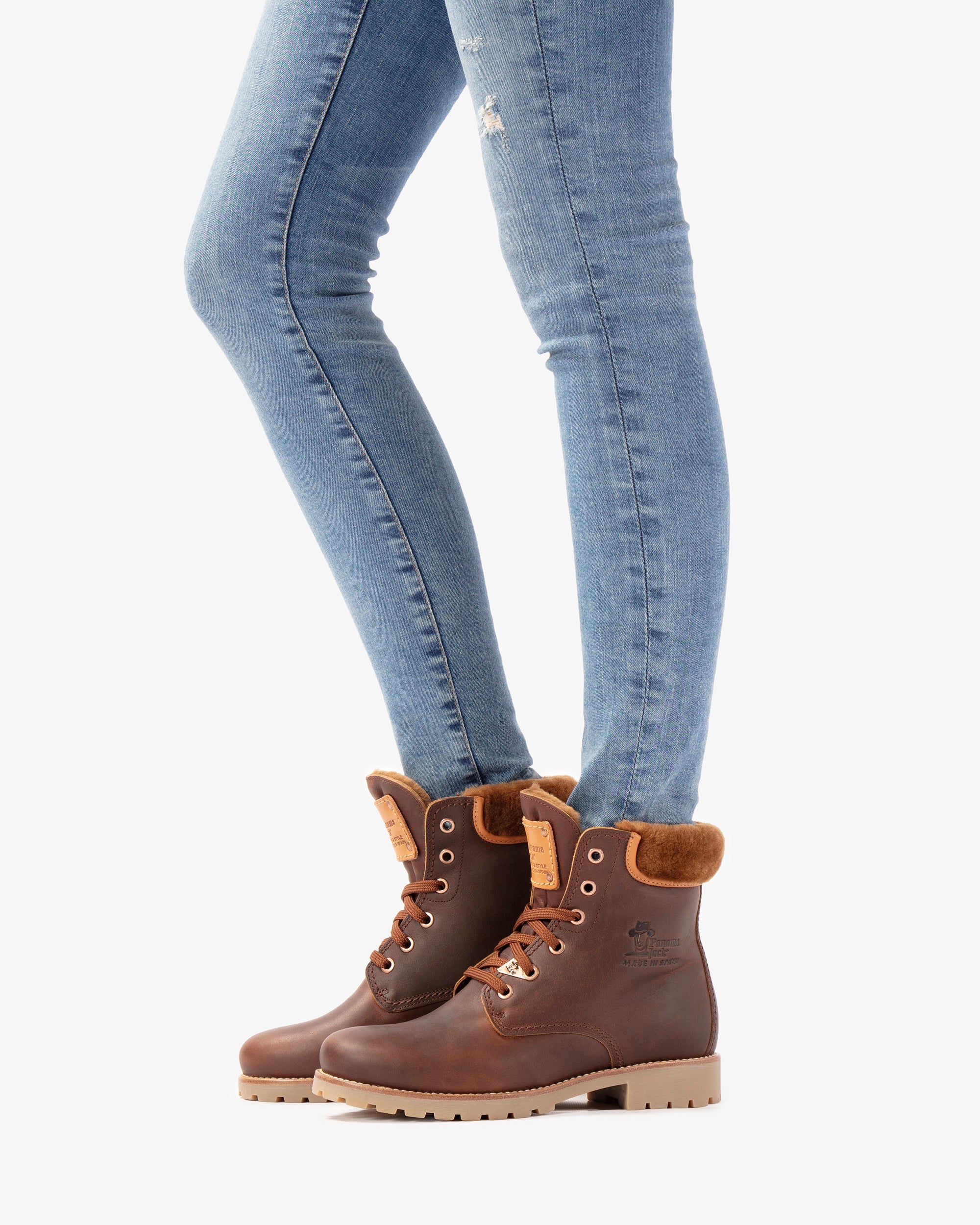 Stiefel Panama Jack Damen Boots Gefüttert Stiefelette