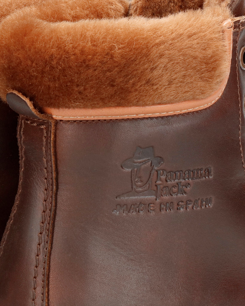 Panama 03 Igloo Trav botas de piel con forro interior de pelo natural. cuero