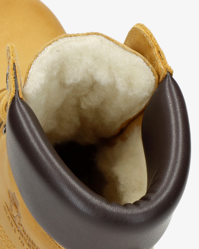 Panama 03 Wool botas de piel con forro interior de lana. vintage