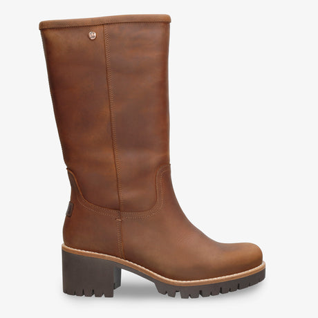 Patricia botas de piel con forro interior de pelo. cuero