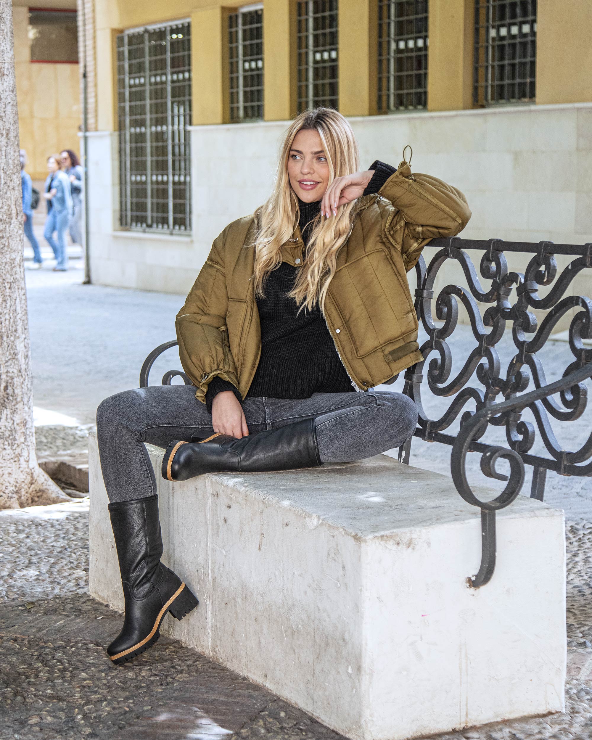 Botas Largas Amazon Botas De Mujer De Vestir Botas De Tacón Grueso