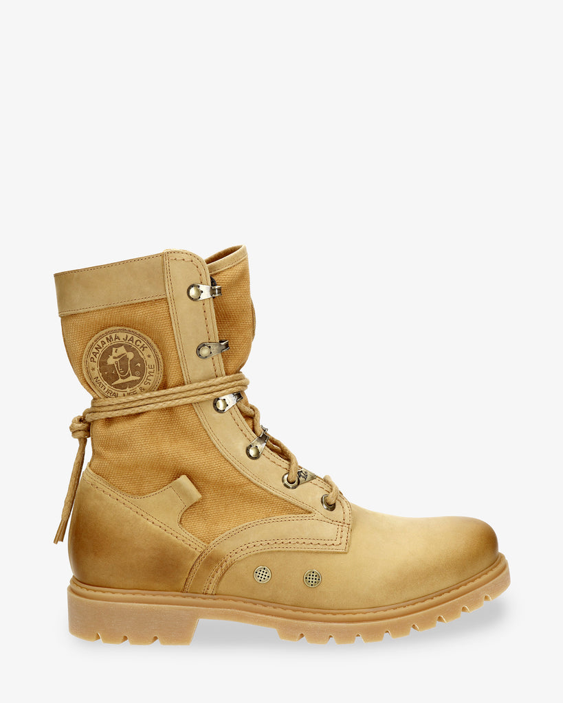 Route Boot botas de piel con forro interior de tejido. vintage