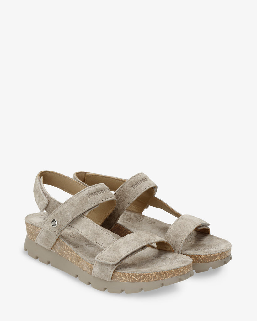 Selma sandalias de piel con forro interior de piel. taupe