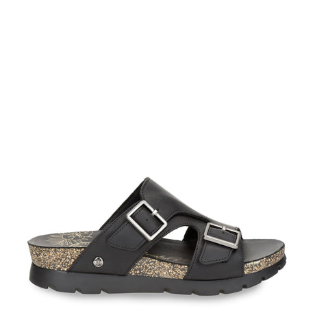 Siena sandalias de piel con forro interior de piel. negro
